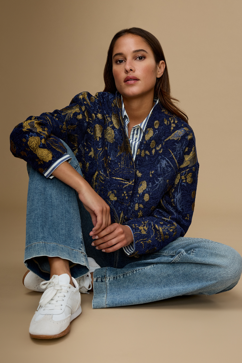 Rhona Jasje – Jacke – Marine-navy Print