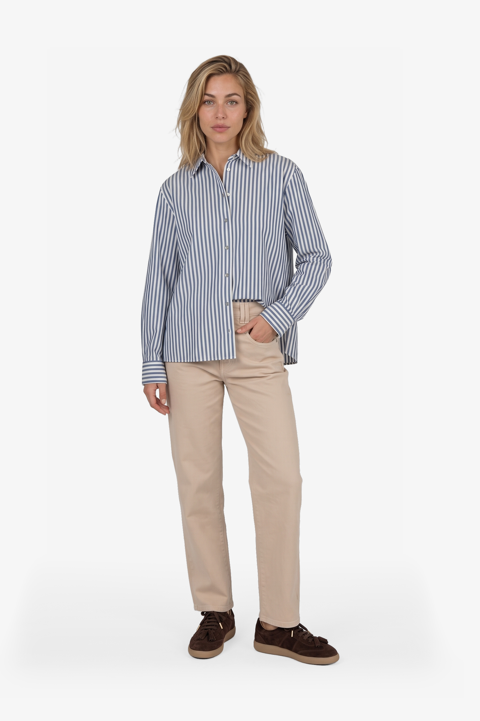 Rona Blouse Blauw Print