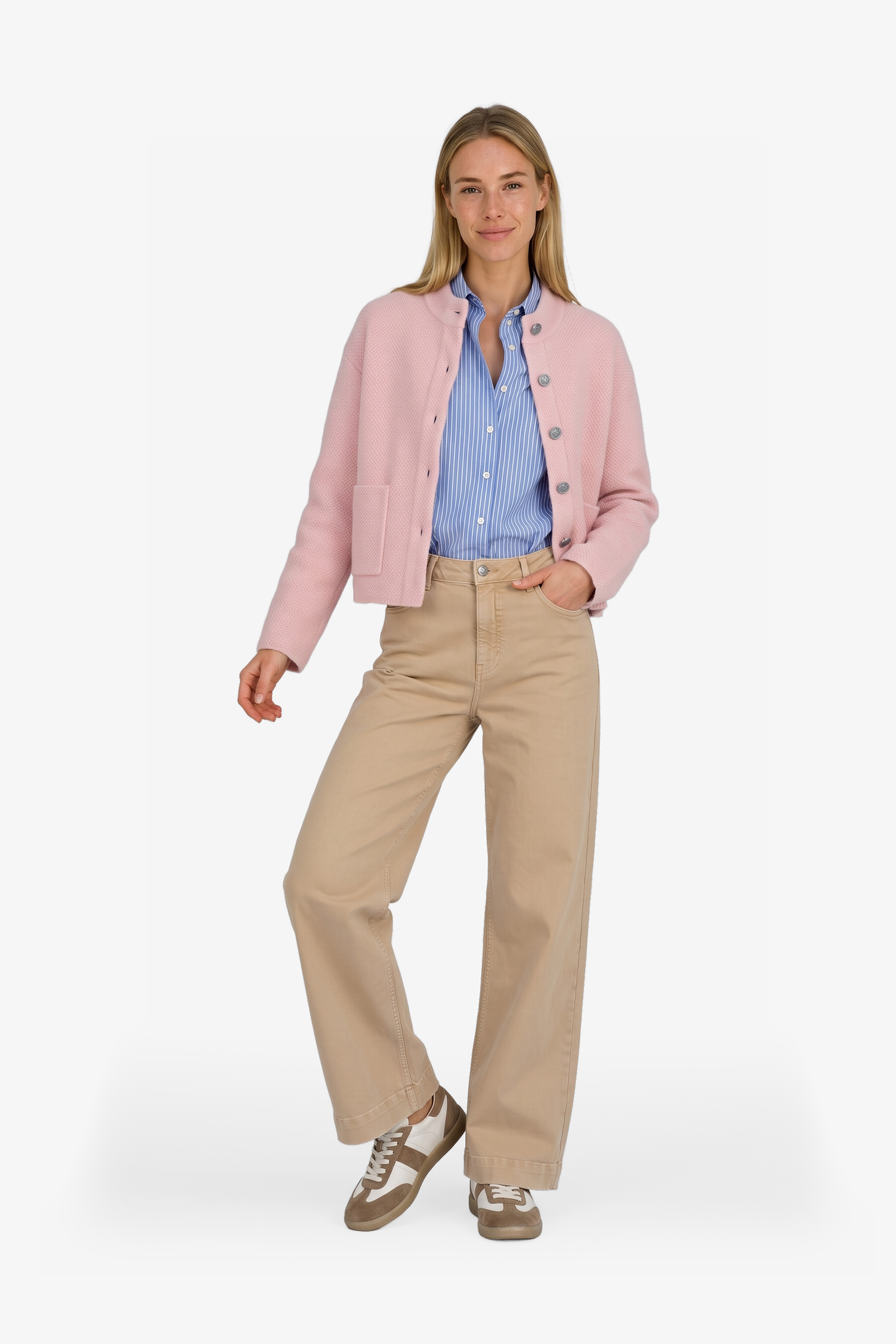 Ravy Bluse Blau Streifen