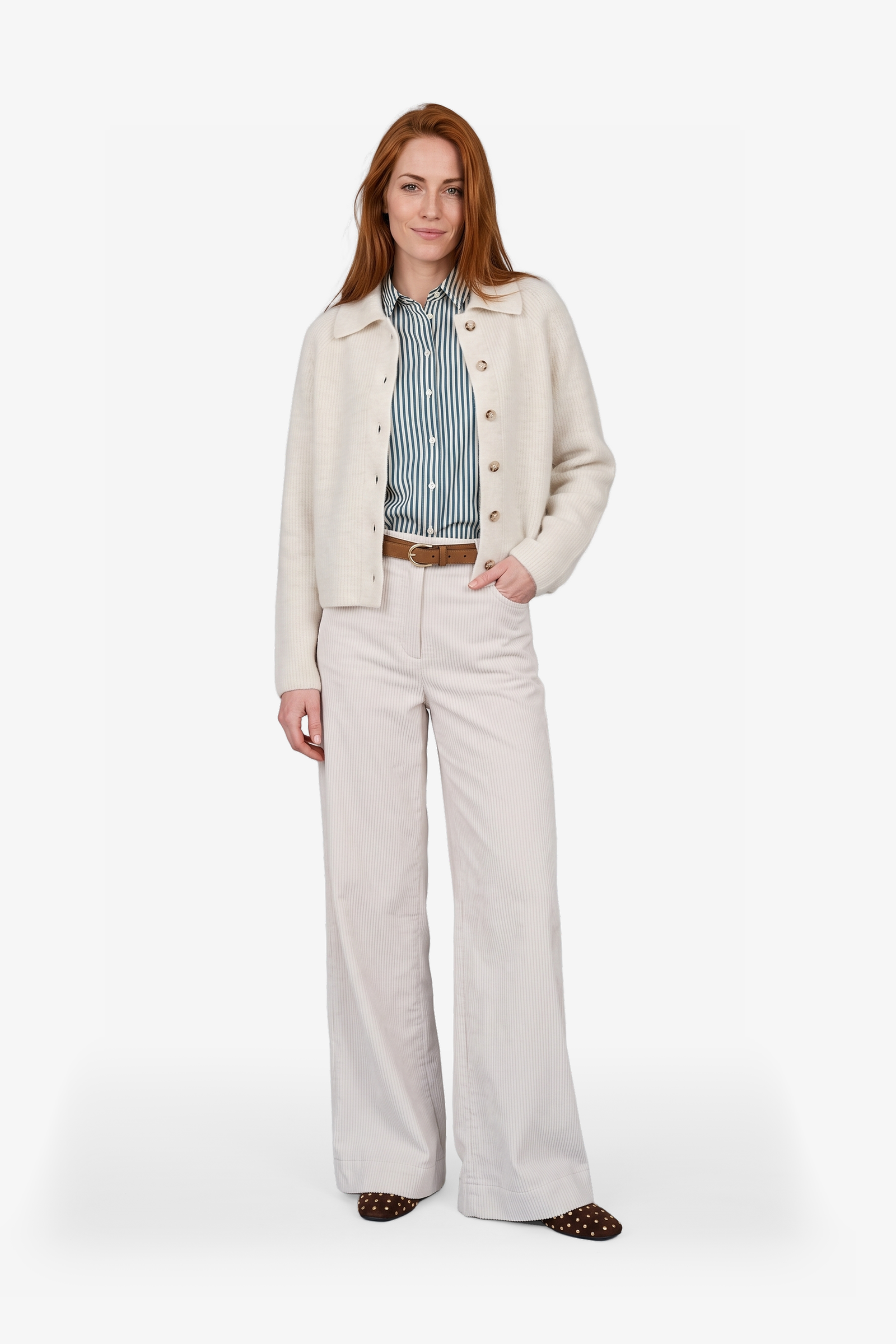 Palazzo Cordhose Sand