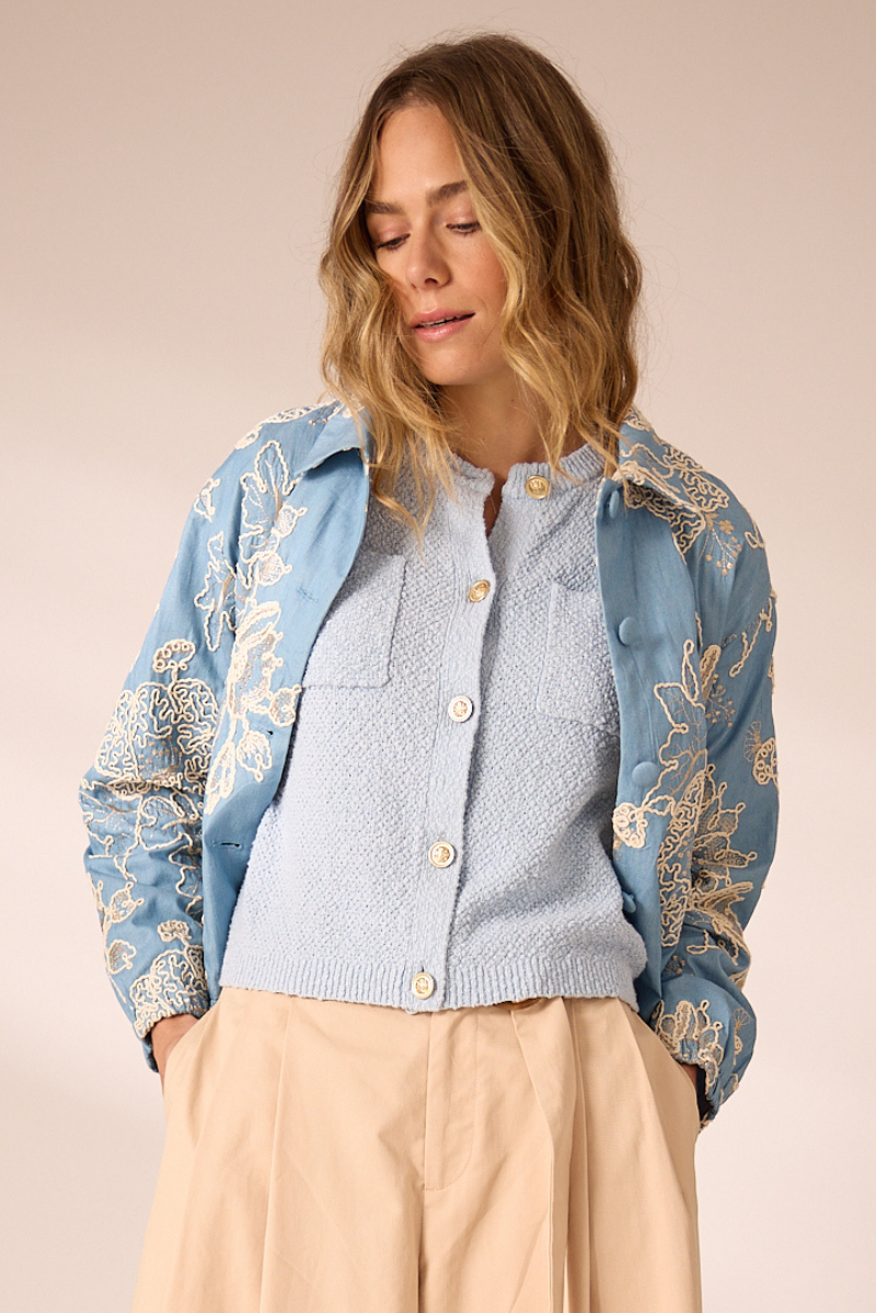 Louise Weste Licht Blau