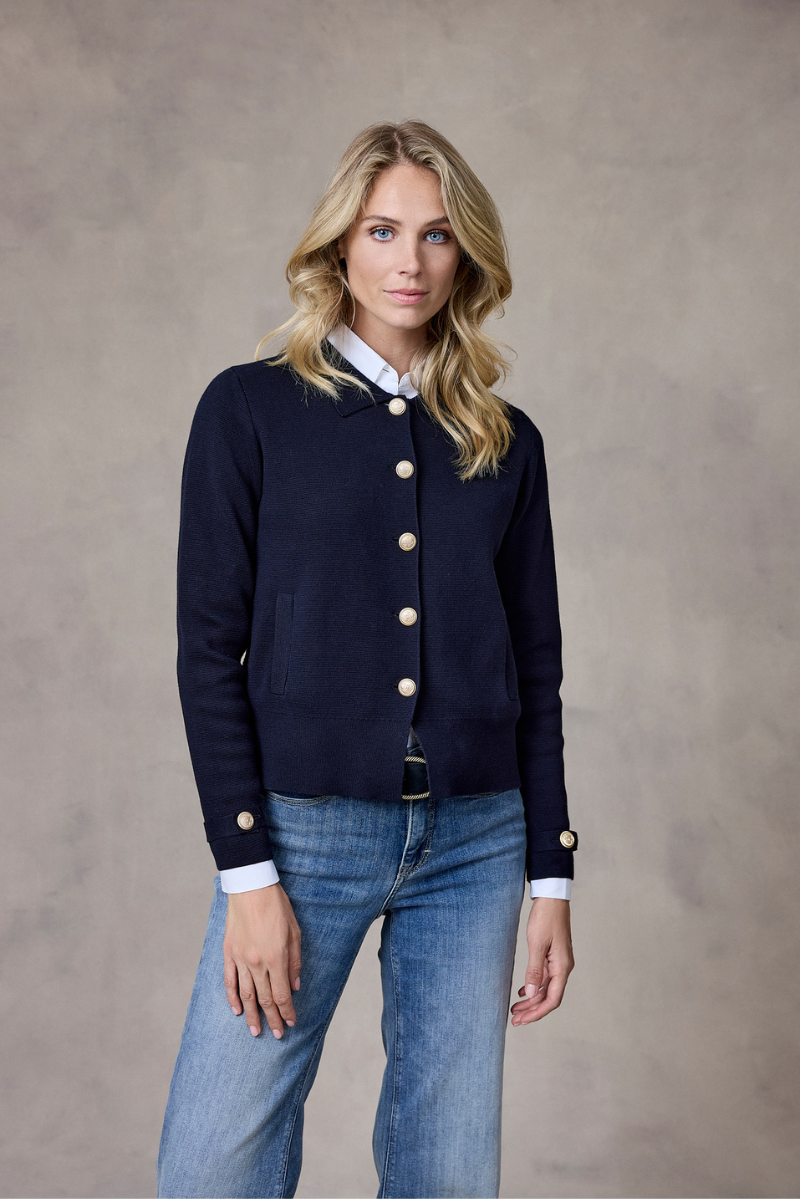 Katelijn Strickjacke Marineblau