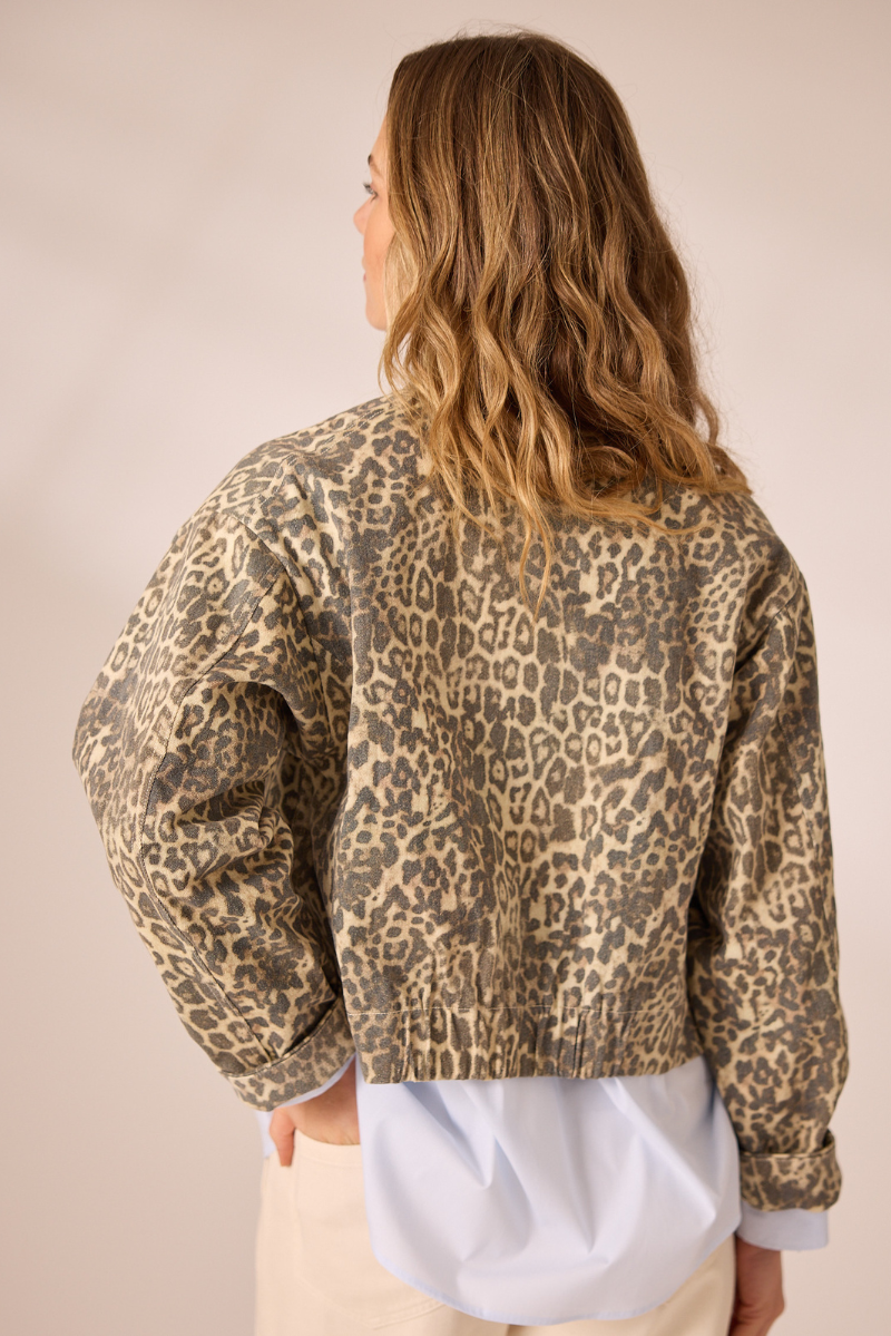 Nikkie Jacke Braun Druck