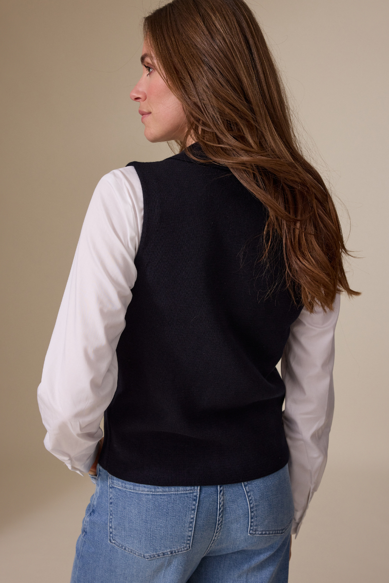 Lisa Gilet Marine-navy