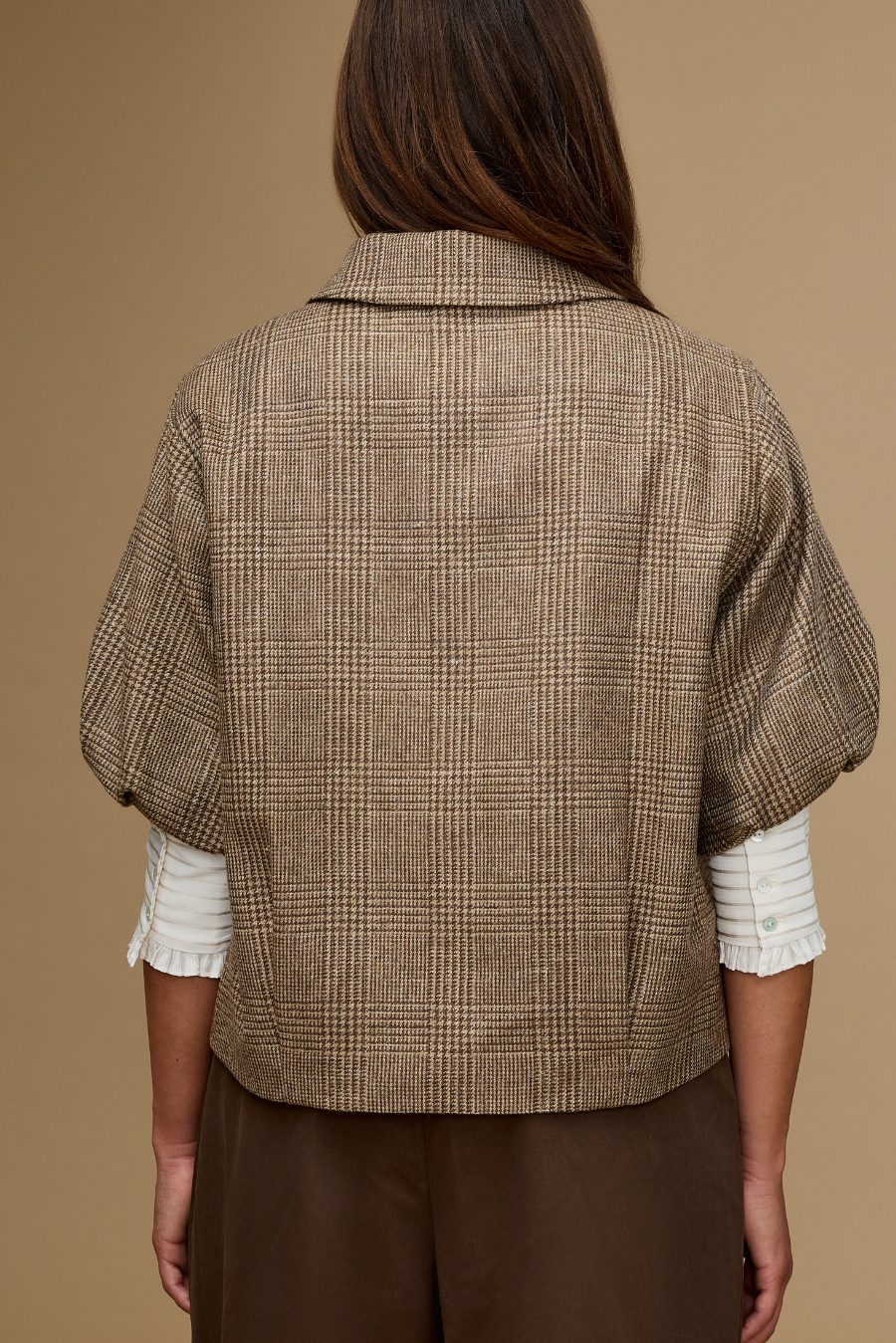 Tjitske Jacke Braun Print
