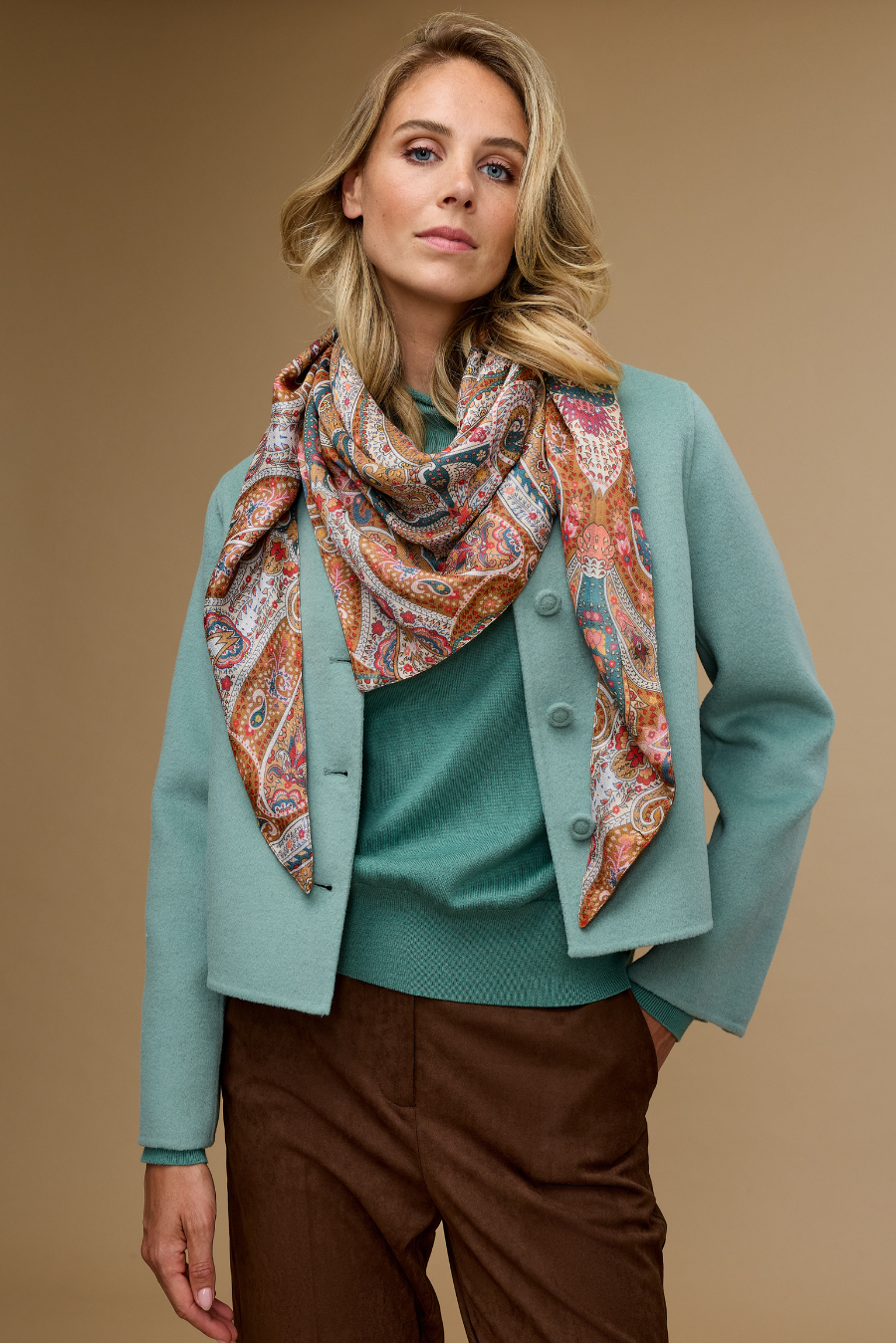 Hillie Shawl Cognac