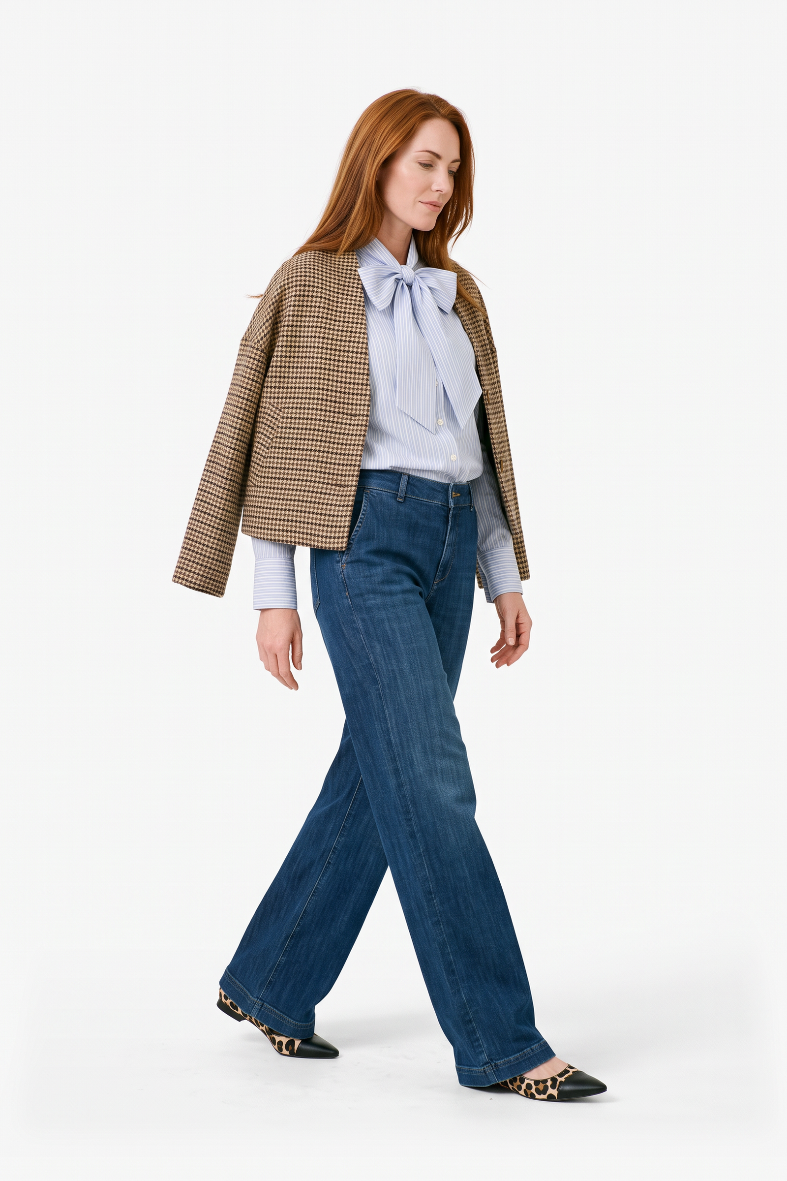 Rana Blazer Braun Print