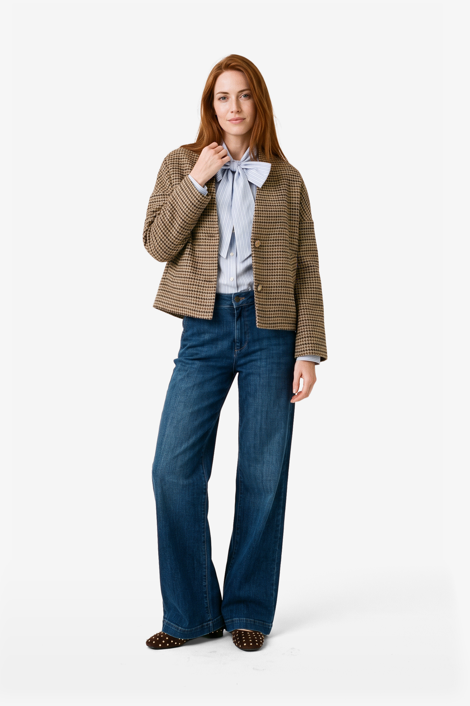 Rana Blazer Braun Print